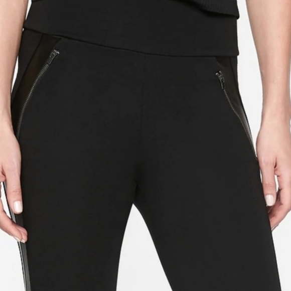 Athleta Siena Ankle Pants Faux Leather  Size 4 - Picture 3 of 16